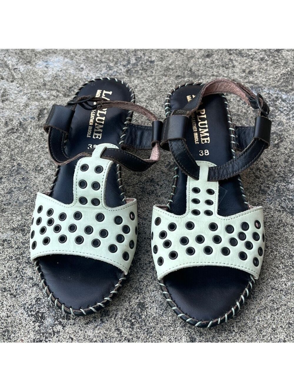La Plume Slingback Sandals - Size 38 (U.S. 7.5 / 8)